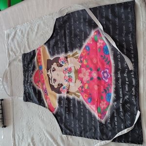NWOT Frida Kahlo apron womens